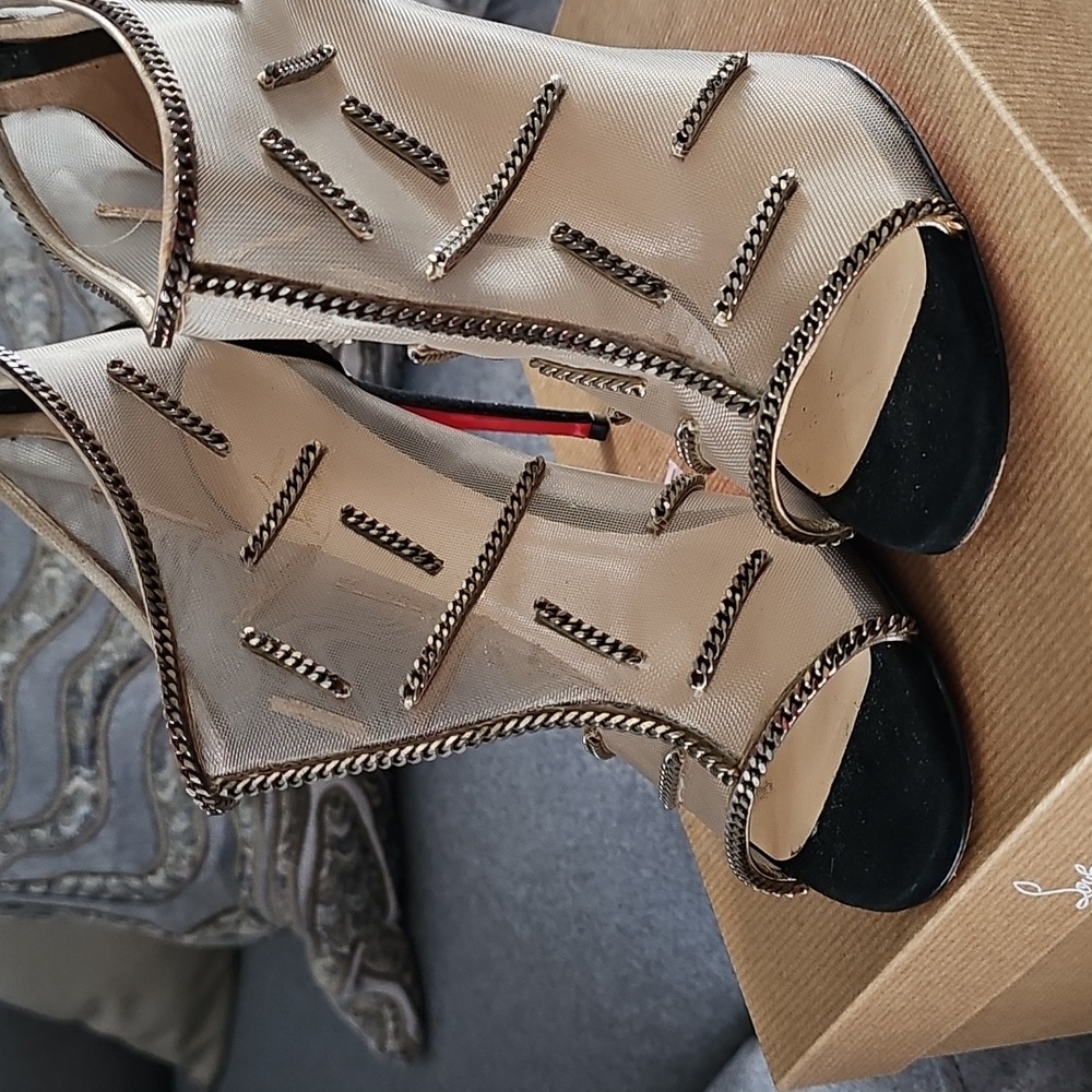 🔴 Christian Louboutin Signifiamma Mesh Booties - Picture 4 of 10